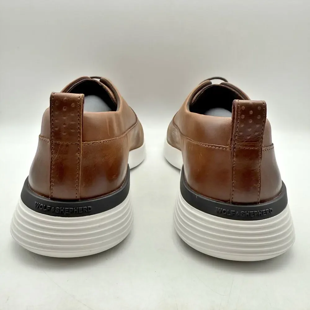 Wolf & Shepherd Mens Crossover Longwing Oxford Sneakers US 12 Brown Leather NIB